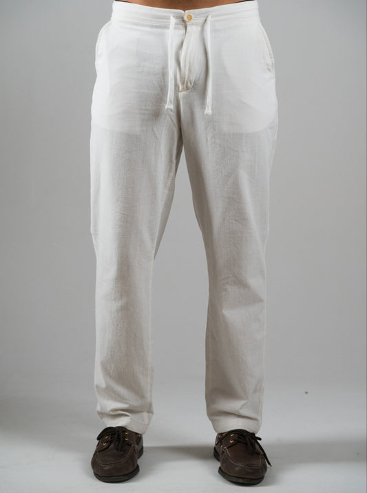 White Linen Pants